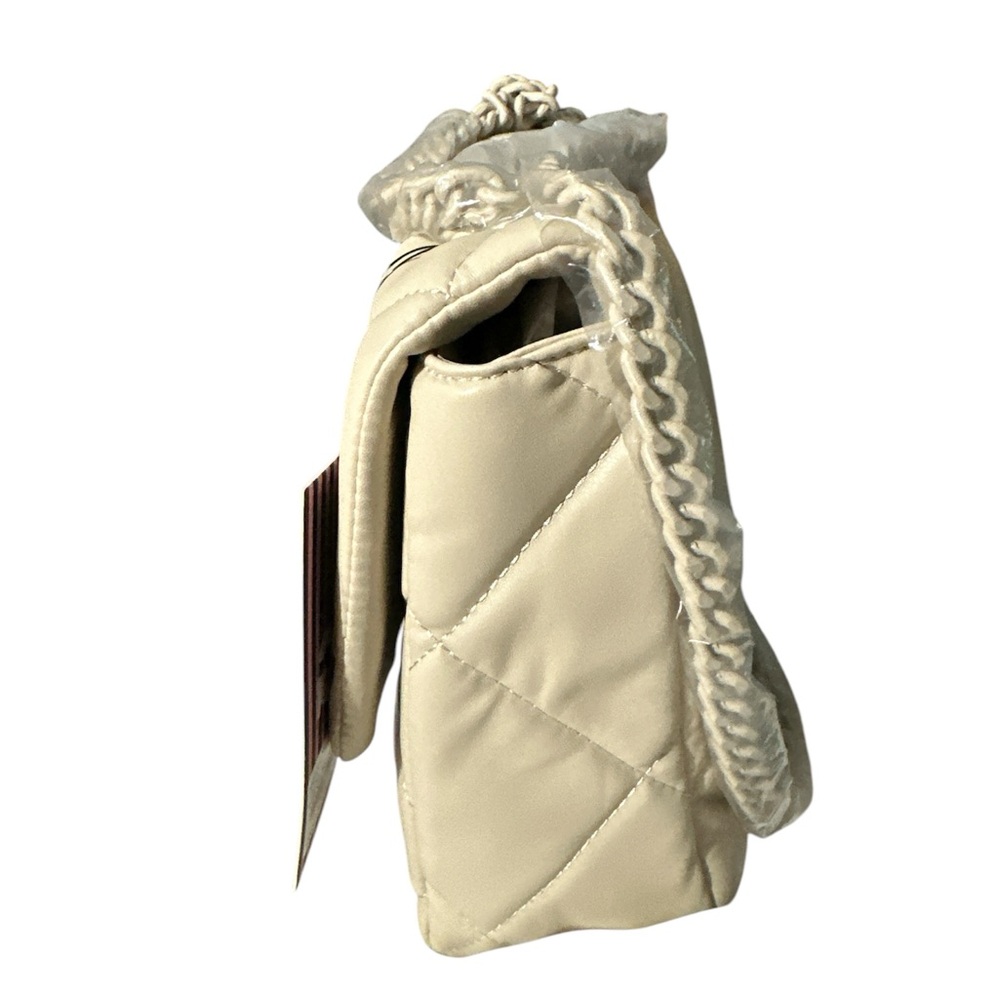NWT Gilda Paris cream quilted leather shoulder bag brand new nice - Picture 5 of 13